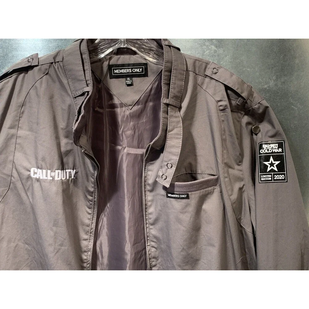 Call Of Duty Black Ops Cold War 2020 Limited Edition Members Only Jacket XL Gray - Picture 2 of 16